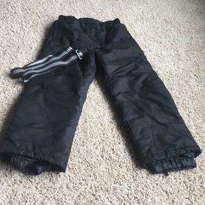 snow bibs with detachable bib excellent condition